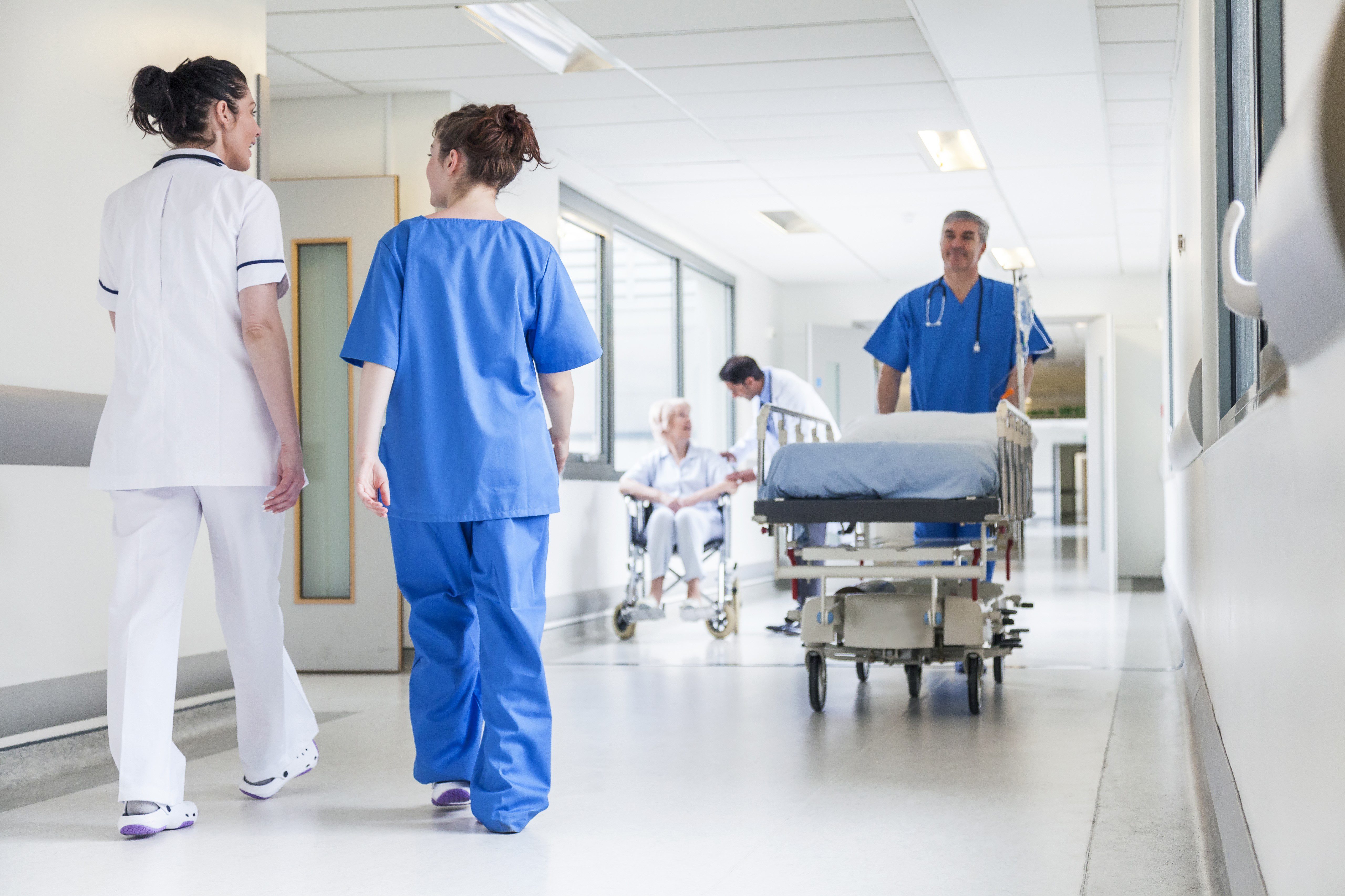 Nurse And Patient In Hospital Nurse And Patient In Hospital