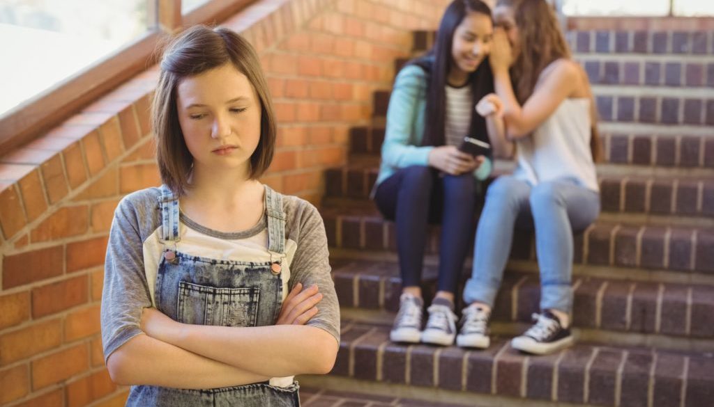 school girls bullying another girl