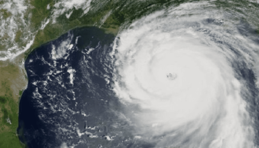 hurricane as seen from satellite