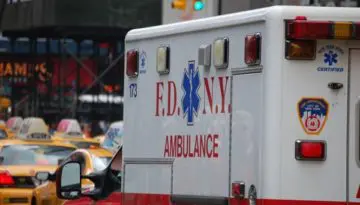 back of FDNY ambulance