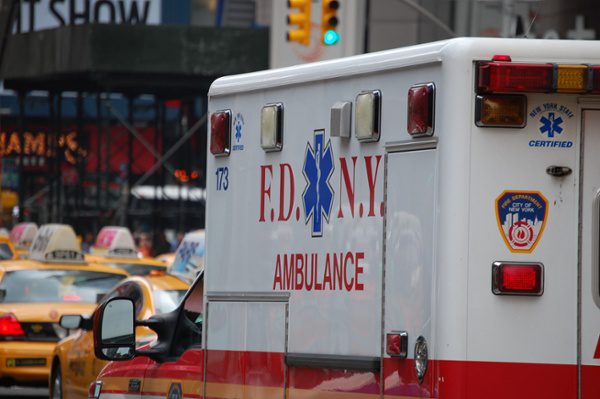 back of FDNY ambulance