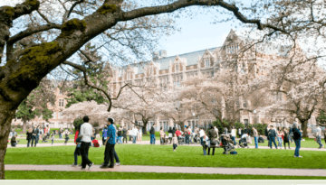 college campus quad