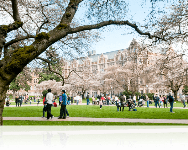 college campus quad