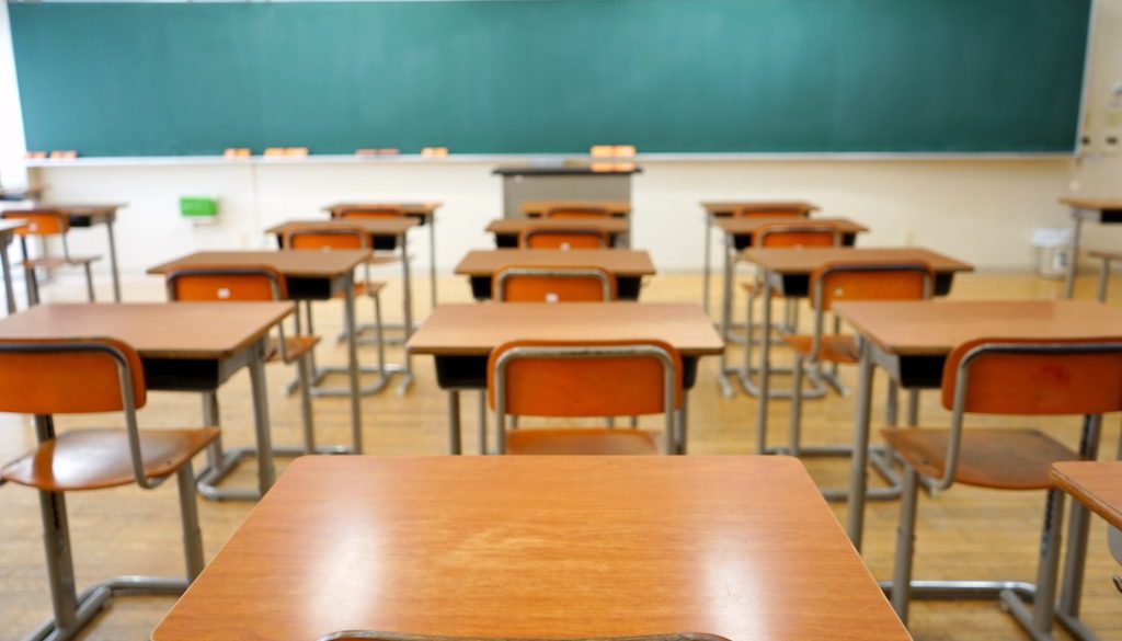 school room full of desks