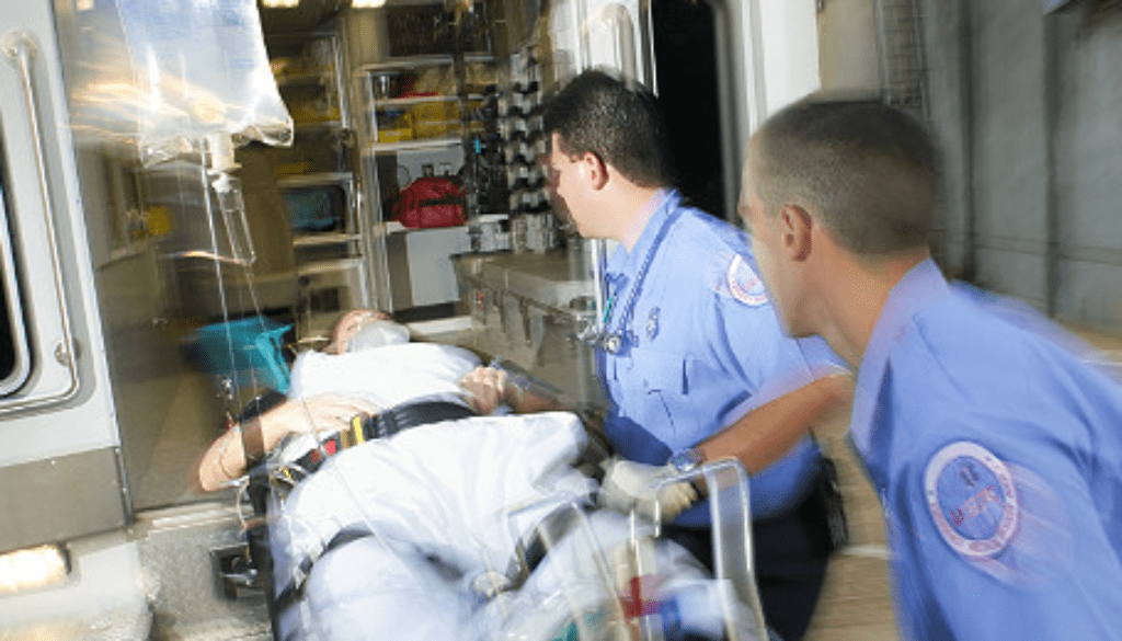 ambulance-patient-stretcher-stock-image