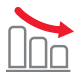 chart decreasing with arrow