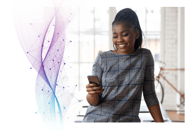 woman-using-phone-tech-map-overlay-stock-image-png