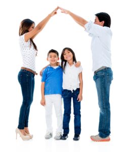 family with kids together