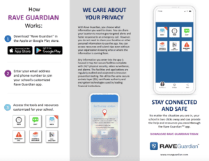 rave guardian trifold brochure