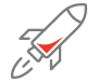 rocket red icon