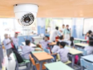 security camera in class room