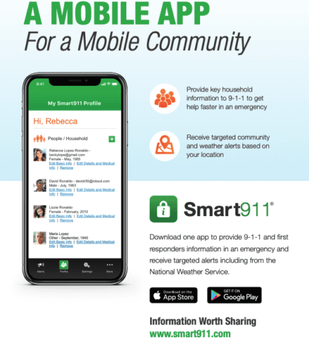 smart911 app flyer resource preview