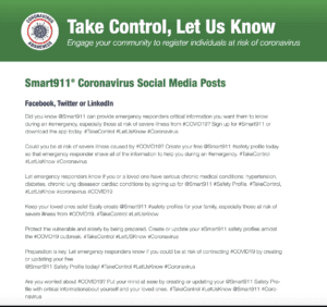 Smart 911 social posts
