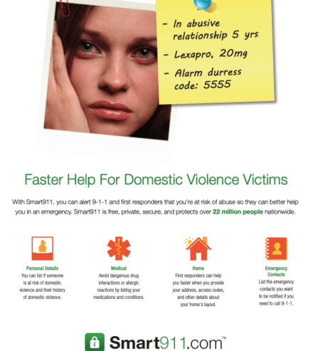 smart911 domestic violence flyer