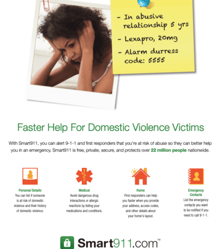 smart911 domestic violence flyer preview