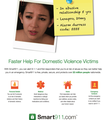 smart911 domestic violence flyer preview