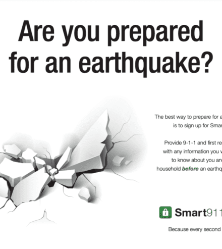 smart911 earthquake preview