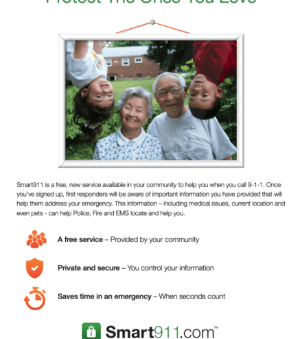 smart911 family portrait flyer resource preview