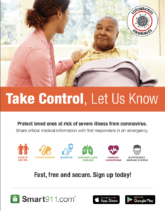 smart911 covid flyers