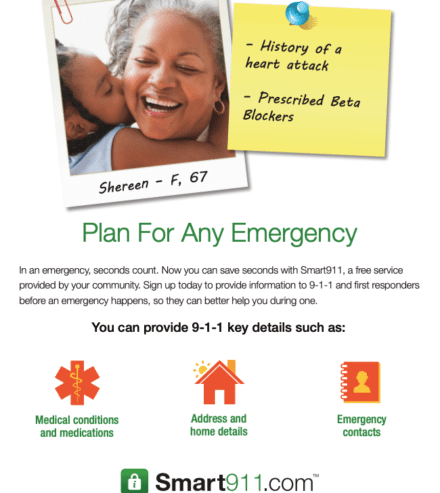 smart911 medical flyer heart attack resource preview