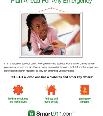 smart911 medical flyer diabetes resource preview