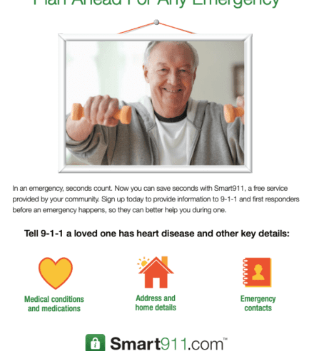 smart911 medical flyer heart health resource previe