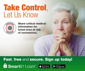 smart911 covid social media