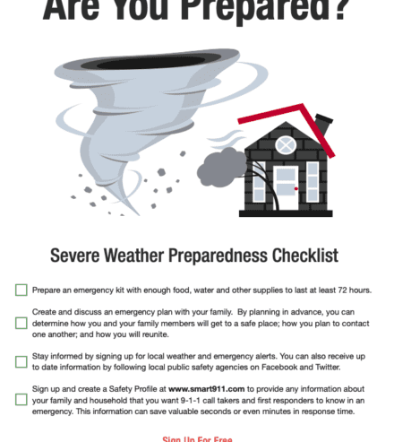 smart911 tornado flyer resource preview