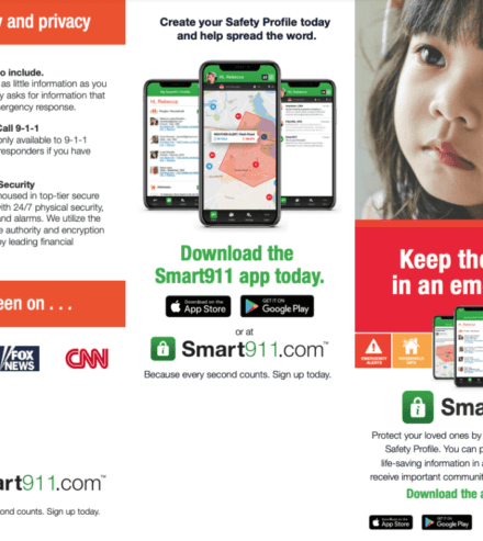 smart911 trifold for parents with branding space resource preview