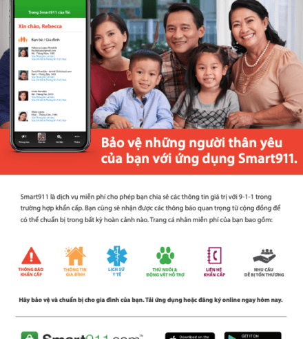 Smart911 Vietnamese flyer