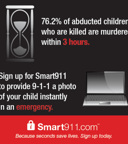 smart911 3 hours abducted children