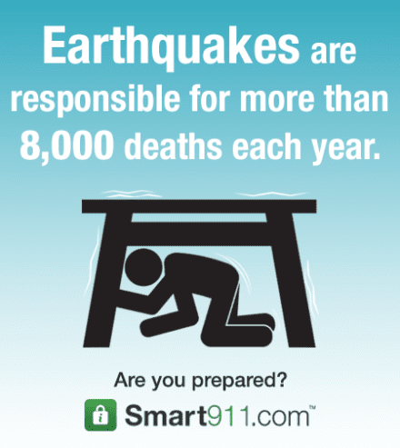 smart911 earthquake deaths