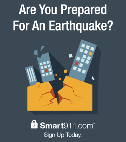 smart911 are you prepared earthquake