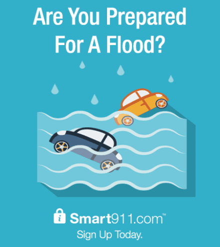 smart911 prepared for a flood
