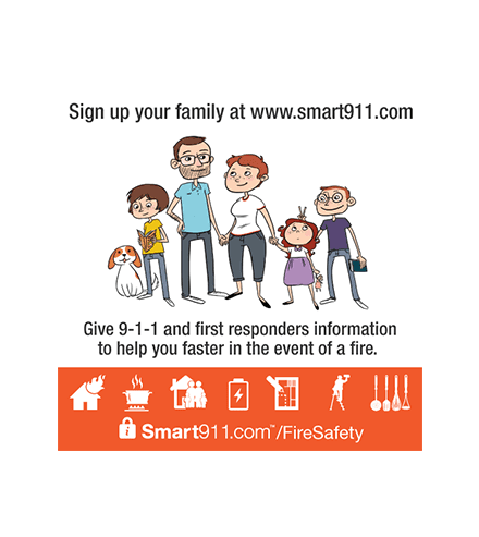 smart911 fire safety family flyer