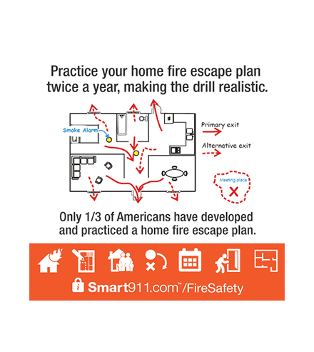 fire safety social 2 smart911 fire safety escape plan flyer