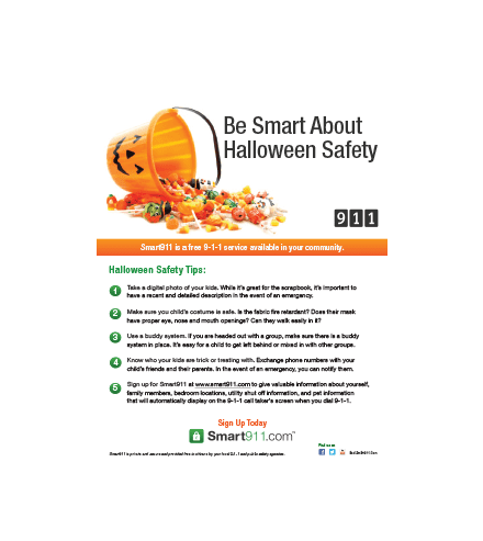 smart911 halloween safety checklist