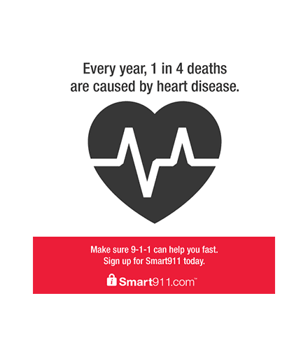 smart911 heart disease flyer