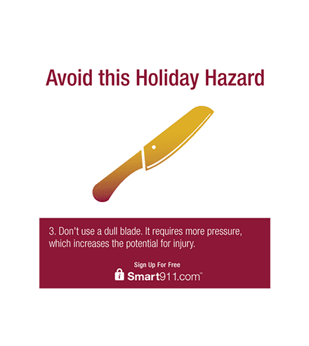 smart911 holiday knife safety