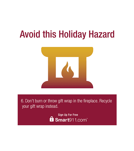holiday social 6 smart911 holiday fire hazard
