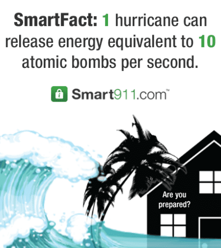 smart911 hurricane fact