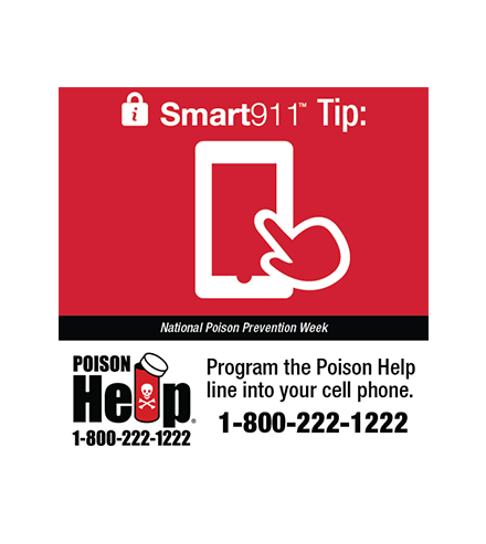smart911 national poison prevention week