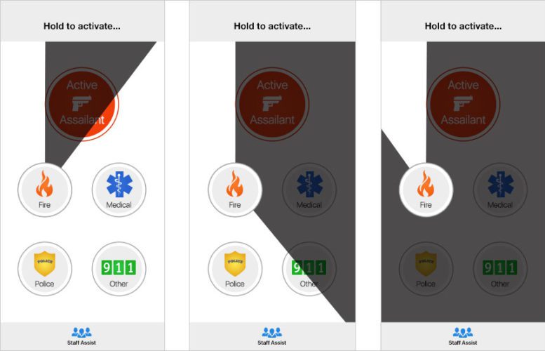 panic-button-press-hold simulation of what happens when you press and old the panic button app for 3 seconds