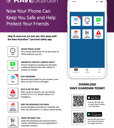 rave guardian qr code flyer resource preview