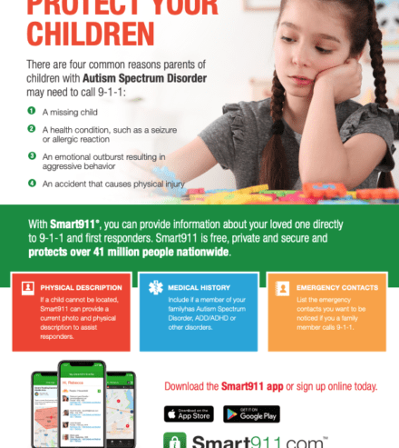 smart911 autism flyer preview image