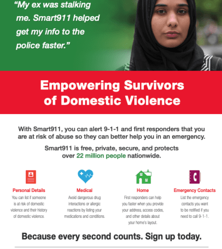smart911 empowering survivors flyers preview