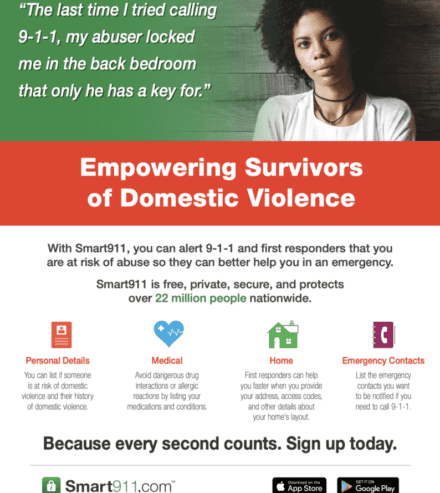 smart911 empowering survivors flyer resource preview