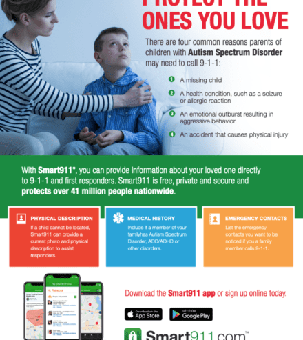 smart911 parent mental health flyer preview image