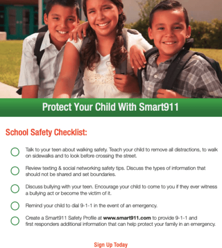 smart911 school safety checklist resource preview
