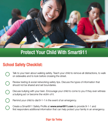 smart911 school safety checklist resource preview